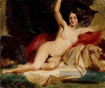 Weiblicher Akt in einer Landschaft Menschlicher Körper William Etty Ölgemälde